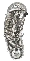 country music tattoo design idea