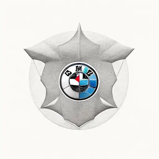 BMW logo x Seneca flag of Iroquois confederacy  tattoo design idea