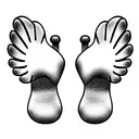 baby feet with angel wings tattoo design idea