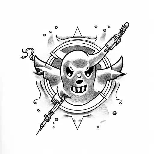 ghost busters tattoo design idea