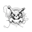 ghost busters tattoo design idea