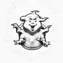 ghostbusters tattoo design idea