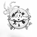ghostbusters tattoo design idea