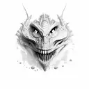 Creature that do not exist tattoo design idea