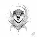 God blessing with number 888 tattoo design idea