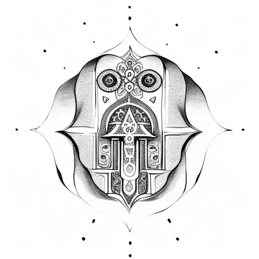Hamsa Symbol tattoo design idea