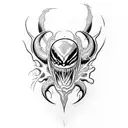 venom logo tattoo design idea