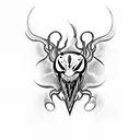venom logo tattoo design idea