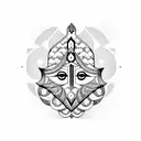 Hamsa Symbol tattoo design idea