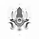 Hamsa Symbol tattoo design idea