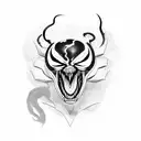 venom tattoo design idea