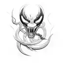 venom tattoo design idea