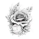 Rosal enrredadera tattoo design idea