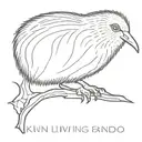 kiwi bird tattoo design idea