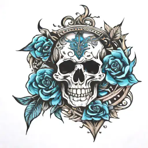 no risk no rich tattoo design idea