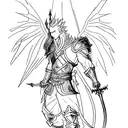 Dragon Slayer Ornstein tattoo design idea