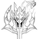 Dragon Slayer Ornstein tattoo design idea