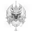 Dragon Slayer Ornstein tattoo design idea