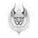 por do sol em floresta teopical tattoo design idea