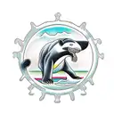 bear + orca + jaguar tattoo design idea