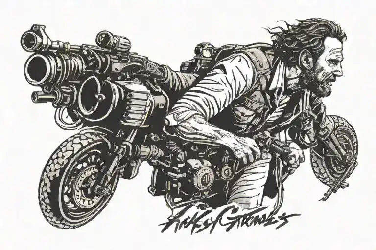 Rick grimes "my mercy prevails over my wrath"  tattoo design idea