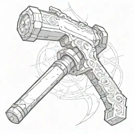 sledgehammer tattoo design idea
