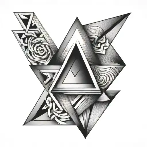 Penrose triangle tattoo tattoo design idea
