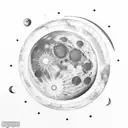 moon phases spine  tattoo design idea