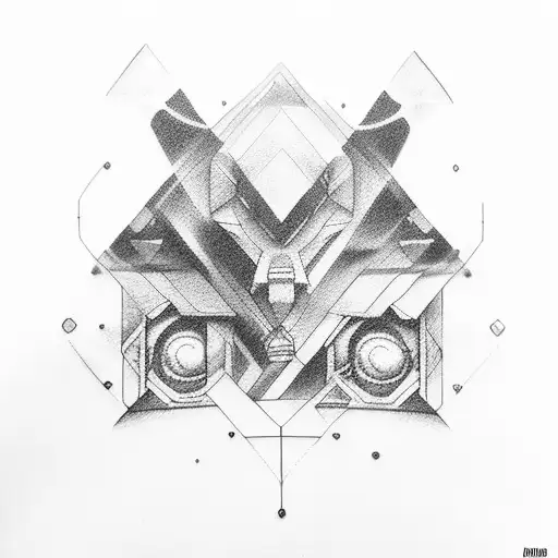 interstellar themed tattoo design idea