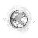 globe tattoo design idea