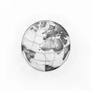 globe tattoo design idea