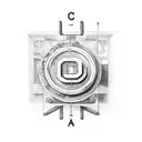 alphabet soup with A C A B  tattoo design idea