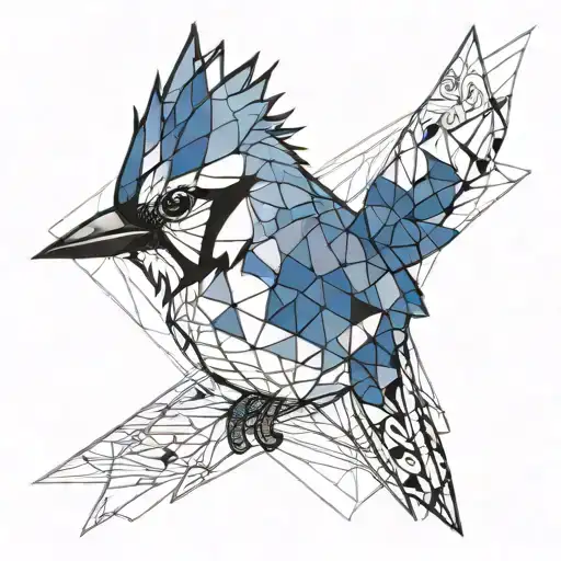 bluejay tattoo design idea