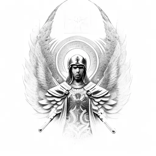 St. Micheal the Archangel tattoo design idea