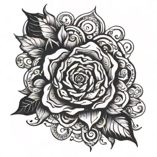 birthday date tattoo design idea
