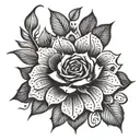 birthday date tattoo design idea