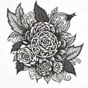 birthday date tattoo design idea