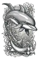 Dolphin tattoo design idea