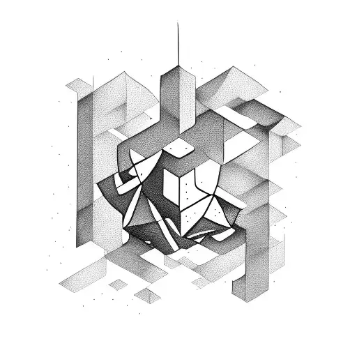 Minecraft enchantment texts tattoo design idea