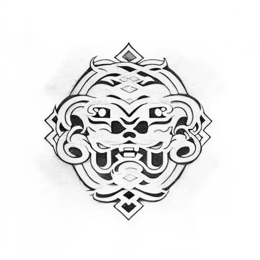 Minecraft enchantment letters tattoo design idea