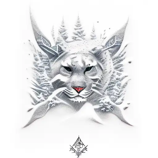 Snowboarder  tattoo design idea