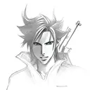 squall from final fantasy 8 tattoo design idea