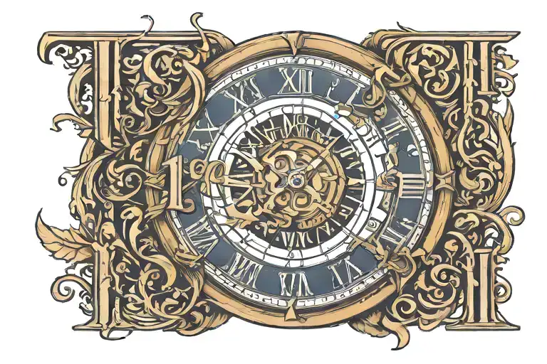 name and date 12 02 2003 Roman numerals tattoo design idea