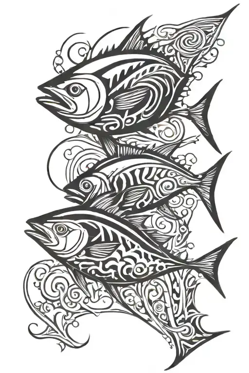 bluefin tuna tattoo design idea