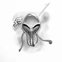 alien smoke blunt tattoo design idea