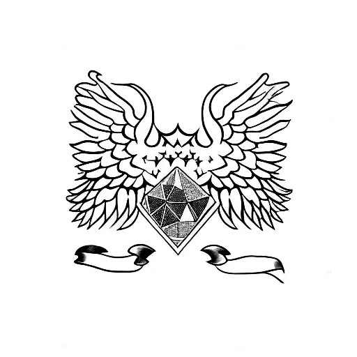 barn olw wings tattoo design idea
