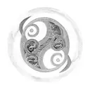 river flow yin yang enso tattoo design idea