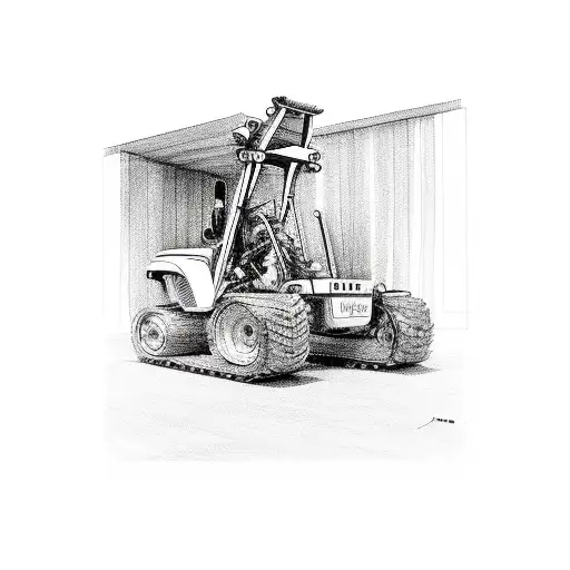 telescopic handler jcb tattoo design idea