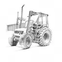 telescopic handler jcb tattoo design idea