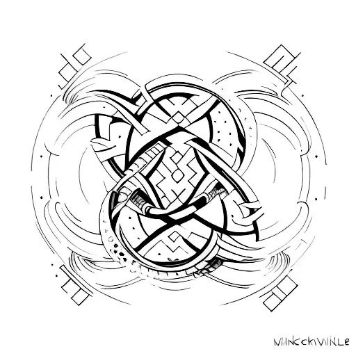  representing finding one's own path and direction in life. tattoo design idea